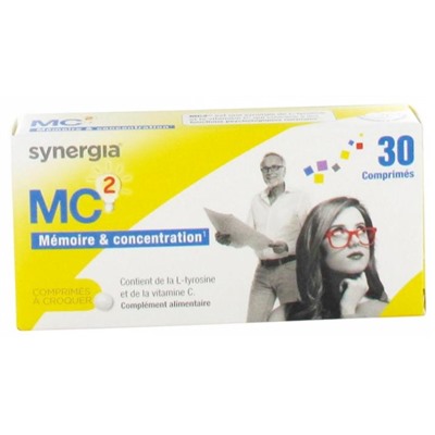 Synergia MC2 M?moire and concentration 30 Comprim?s ? Croquer