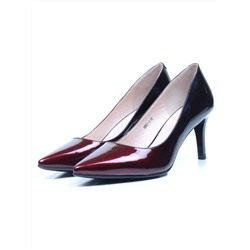 DBH21-3 RED/BLACK Туфли женские (натуральная кожа) размер 35
