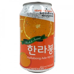 Газированный б/а напиток Халлабонг Hallabong Ade, Корея, 350 мл Акция