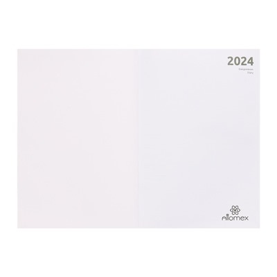 Ежедневник датированный 2024 года, А5, 176 листов, Attomex.Regent, обложка бумвинил, ляссе, блок 70 г/м2, серый