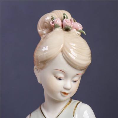 Сувенир керамика "Девочка с барашками" 33х24,5х14 см