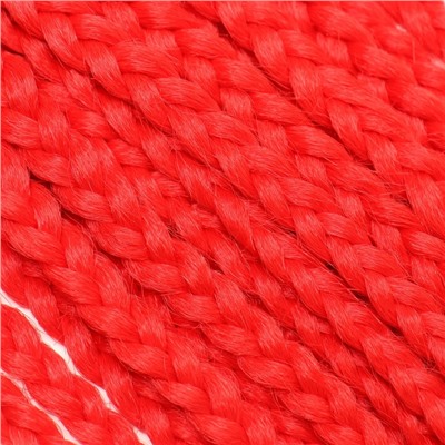 SIM-BRAIDS Афрокосы, 60 см, 18 прядей (CE), цвет красный(#RED)