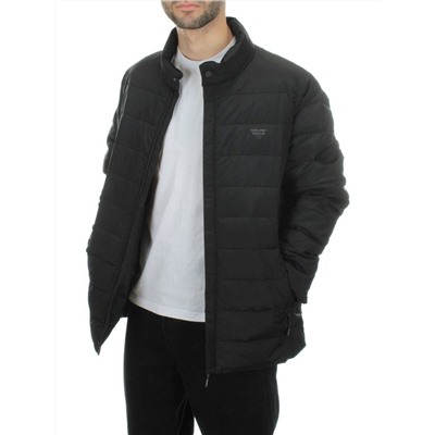 8747L BLACK Куртка мужская зимняя облегченная (150 гр. холлофайбер)