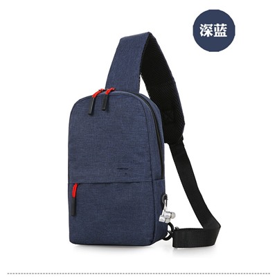 Мужская сумка через плечо, нагрудная сумка арт МК2, цвет:0853 сине-серый