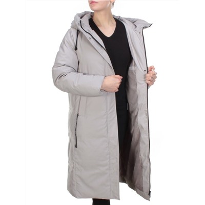 2233 BEIGE Пальто женское зимнее AKIDSEFRS (200 гр. холлофайбера)