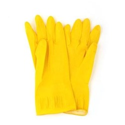 Перчатки резиновые желтые M 447-005