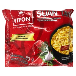 Лапша б/п с остро-кислым вкусом Премиум Suan Tang Vifon, Вьетнам, 80 г Акция