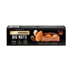 Батончик Big nuts со вкусом капучино и коньяка, с миндалем в глазури