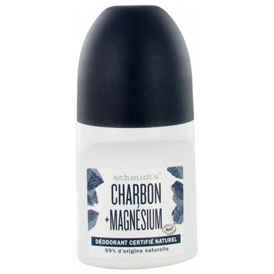 Schmidt s D?odorant Roll-On Charbon + Magn?sium 50 ml