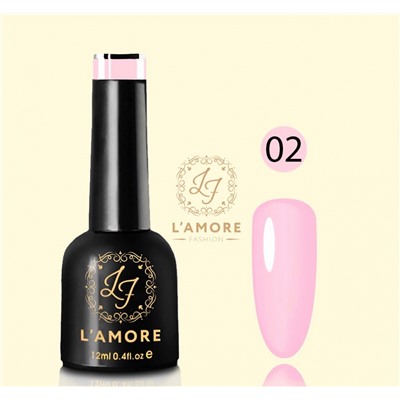 Гель лак для ногтей Luxury L’AMORE FASHION 12мл тон 02