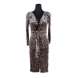 Платье Fashion 025, бархат леопард