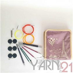 Набор съемных спиц Knit Pro из ламинированной березы MIDI 29301