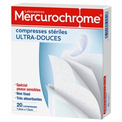 Mercurochrome 20 Compresses St?riles Ultra-Douces