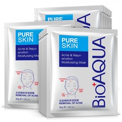 Маска на тканевой основе для проблемной кожи Анти-Акне (30г.), BIOAQUA