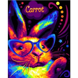 Картина по номерам холст на подрамнике «Радужный кролик» 40 × 50 см