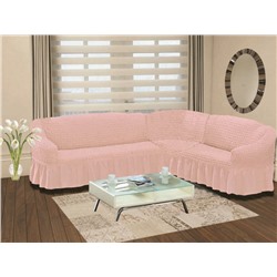 Чехол на диван угловой универсальный EVERY (Светло-Розовый)