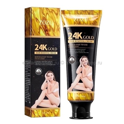 Крем для депиляции ZOZU 24K Gold Hair Removal Cream 100g (19)