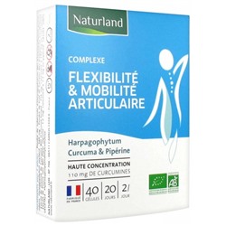 Naturland Complexe Flexibilit? and Mobilit? Articulaire Bio 40 G?lules