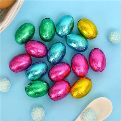 Шоколад молочный Only пасхальные яйца  с ореховой начинкой, разноцветные 100 г