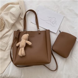 Набор сумок из 2 предметов, арт А66, цвет:коричневый