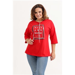 Женская футболка 50556 Красный