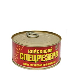 Каша гречневая со свининой ГОСТ Войсковой Спецрезерв 325 гр.