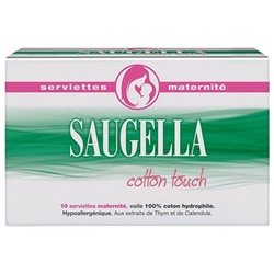 Saugella Cotton Touch 10 Serviettes Maternit?