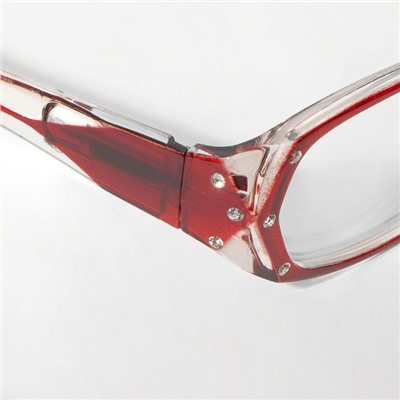 Готовые очки Восток 8852, цвет бордовый, отгиб.дужка, +1,75