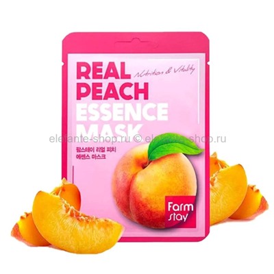 Маска с экстрактом персика FarmStay Real Peach Essence Mask 23ml (125)