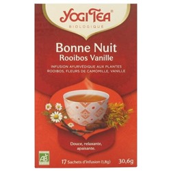 Yogi Tea Bonne Nuit Rooibos Vanille Bio 17 Sachets