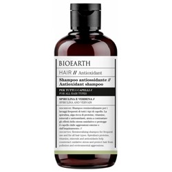 Bioearth Hair 2.0 Shampoing Antioxydant - Spiruline et Verveine 250 ml