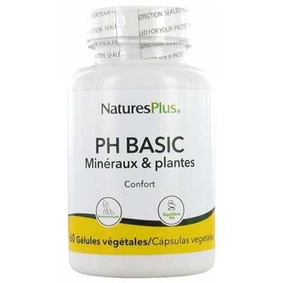 Natures Plus PH Basic Min?raux and Plantes 60 G?lules V?g?tales