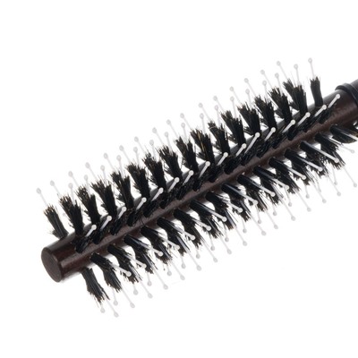 Dewal Брашинг для волос с натуральной щетиной / Деревянная BR2040, 12/46 мм, черный
