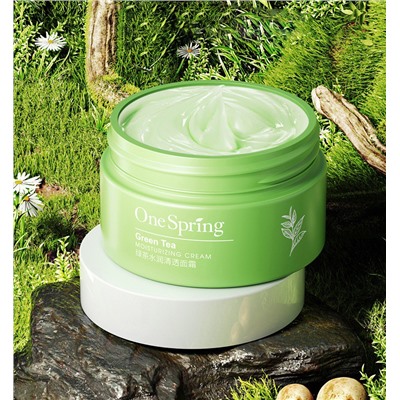 Крем для лица с зеленым чаем One Spring Green Tea Moisturizing Cream, 50 гр.
