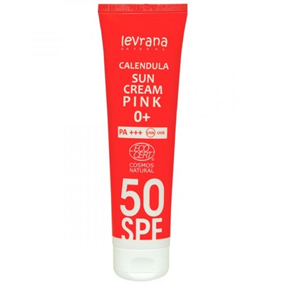 Крем для лица и тела солнцезащитный Календула 50SPF PINK 0+