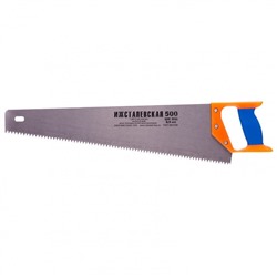 Ножовка по дереву ИжСталь, 23165, пластиковая рукоятка, шаг зубьев 6.5 мм, 500 мм