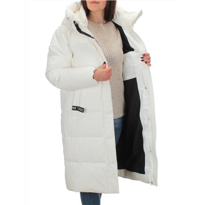 2208 WHITE Пальто зимнее женское Flance Rose (200 гр. холлофайбер)