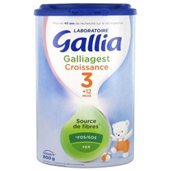 Gallia Galliagest Croissance 3?me ?ge +12 Mois 800 g