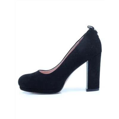 06-X0616-H187-K20 BLACK Туфли женские (натуральная замша)