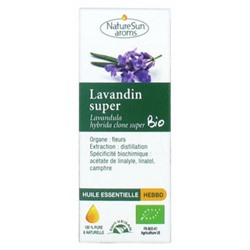NatureSun Aroms Huile Essentielle Lavandin Super (Lavandula hybrida clone super) Bio 10 ml
