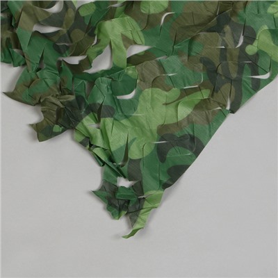 Сетка маскировочная, 4 × 3 м, одинарная, светло-зелёная, коричневая