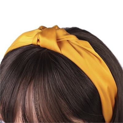 Ободок для волос ткань / GTS-15 /уп.12/желтый