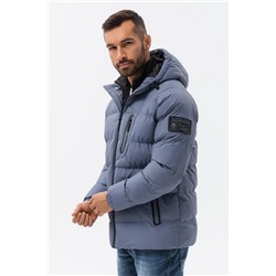 Куртка OMBRE C502-szaroniebieska