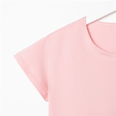 Пижама женская (футболка и брюки) KAFTAN "Basic" размер 44-46, цвет розовый