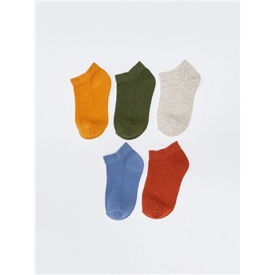 Носки для мальчика укороченные однотонные 5 шт