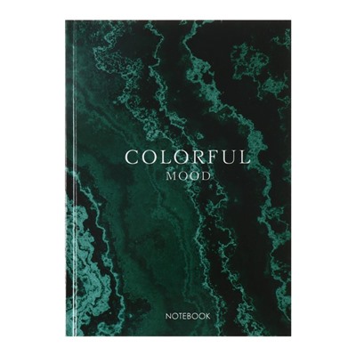 Колледж-тетрадь в твердой обложке 7БЦ, А5, 160 листов, Colorful Mood, блок в клетку, глянцевая ламинация