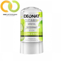 Дезодорант-Кристалл ДеоНат с экстрактом огурца, стик 40гр.