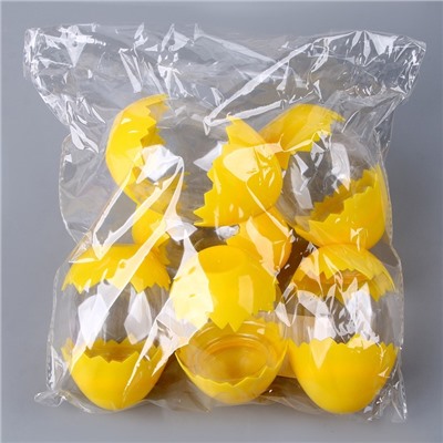 Основа для творчества и декорирования «Яйцо», набор 6 шт., размер 1 шт. — 9 × 6 × 6 см
