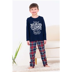 Пижама с брюками для мальчика 10880 Синий