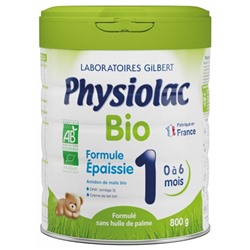 Physiolac Bio Formule ?paissie 1 0 ? 6 Mois 800 g